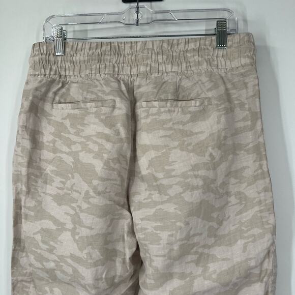 Athleta Cabo Tide Linen Joggers in Neutral Camo Drawstring - Picture 6 of 9